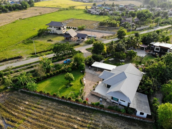 3 Bedroom House in Mae Rim with View over Rice Paddies-TNP-D144