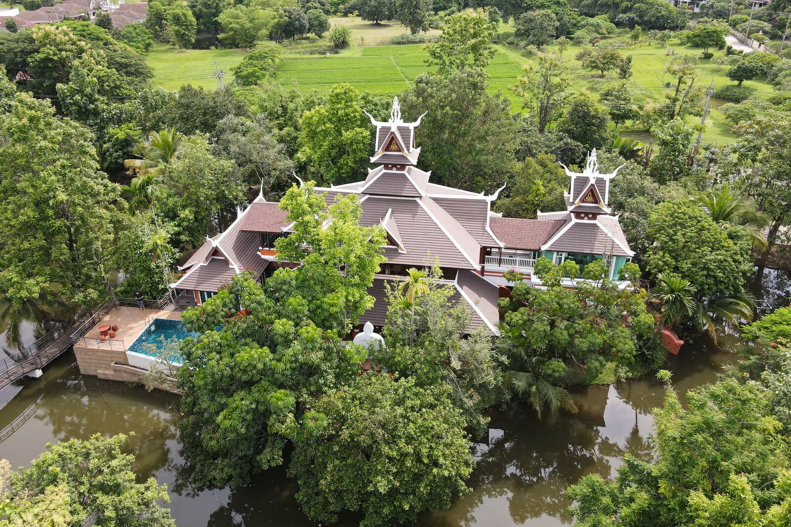 Unique 3 Bedroom Pool Villa on Small Island in Mae Rim-TNP-D924