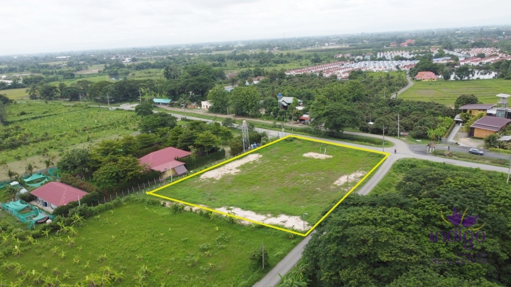 Beautiful Plot of Land for sale 2 Rai 68 Sqw Sanpatong Chiang Mai-I-3750