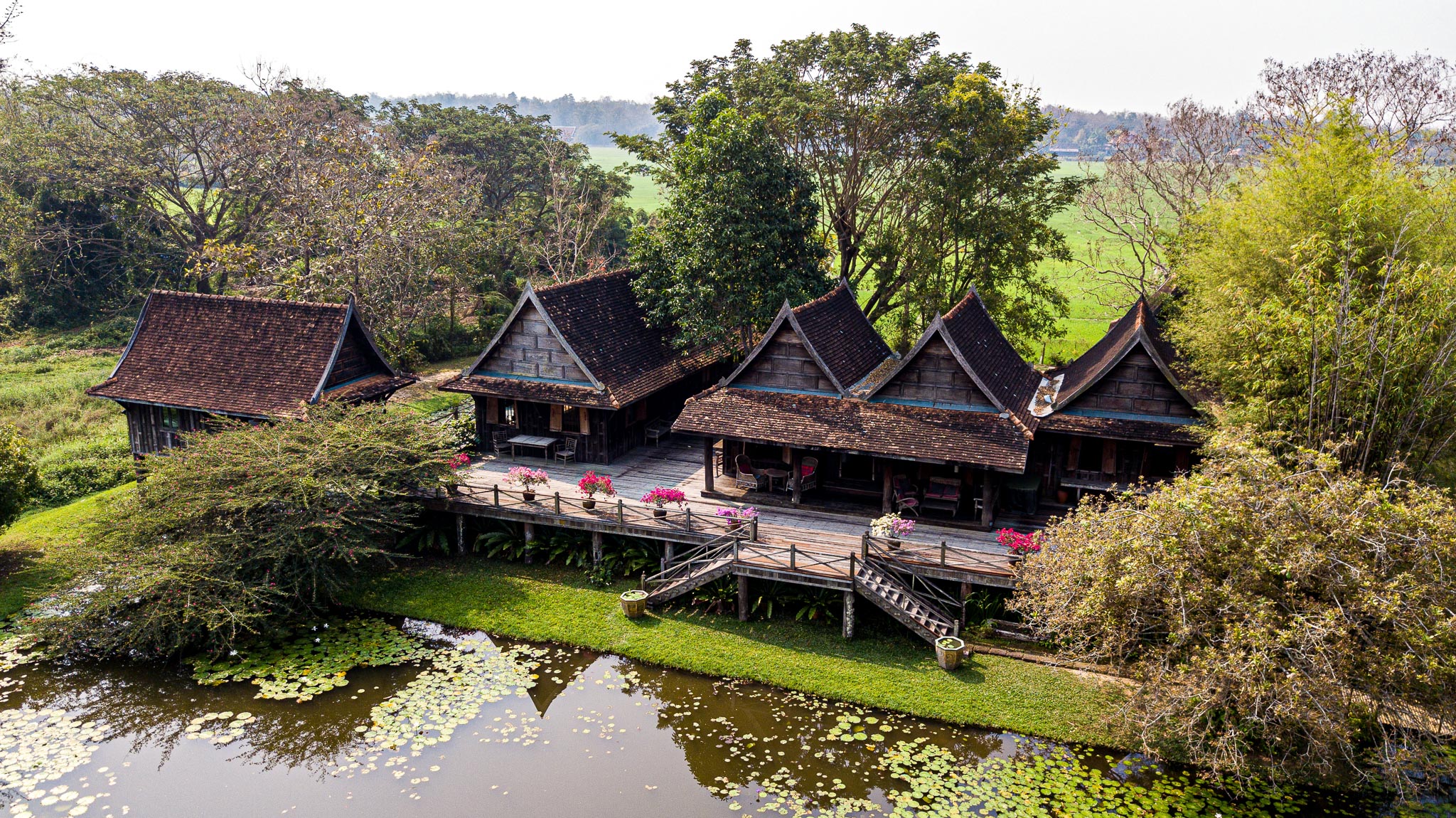 Doi Saket-DSP-(HS353-24) Amazing 24+ Rai Northern Thai Luxury “Sanctuary” Property for Sale in Luang Nuea