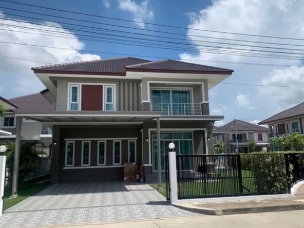 House for rent near San Kamphaeng The house will be vacant on 20/2/66 Beautiful house on a large land-J-LN050