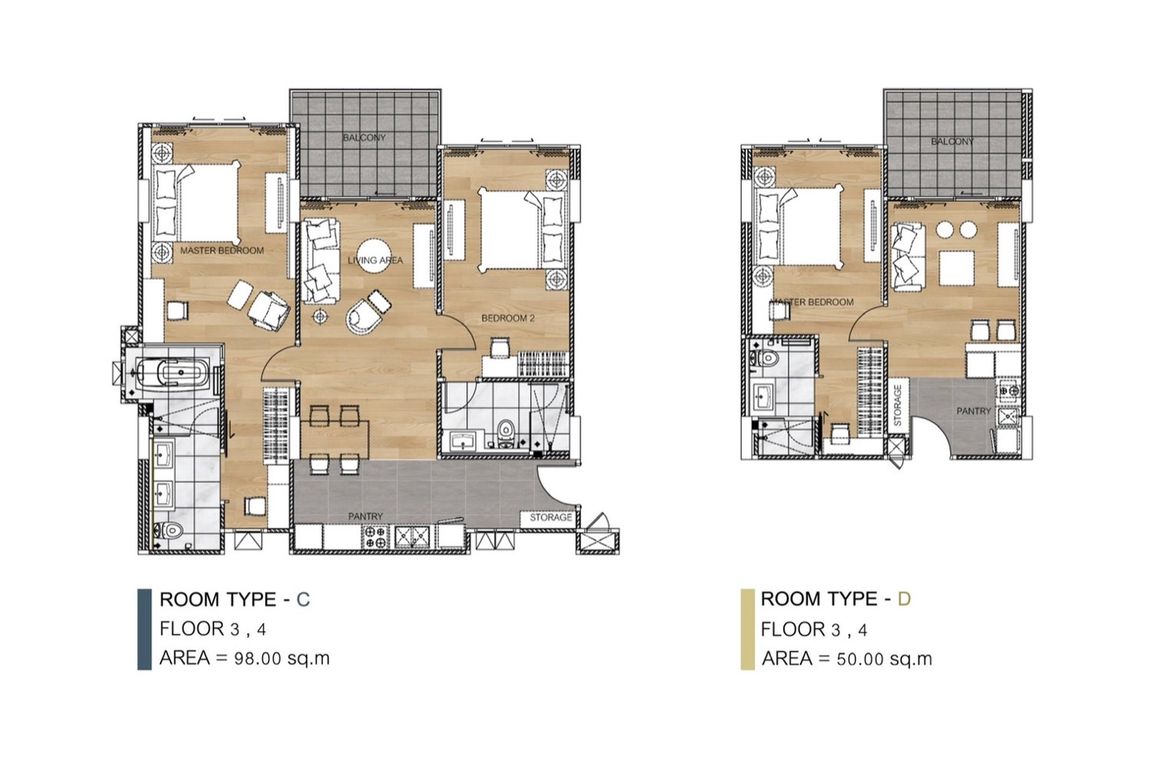 Luxury 2 bed unit for sale in Chang Kian