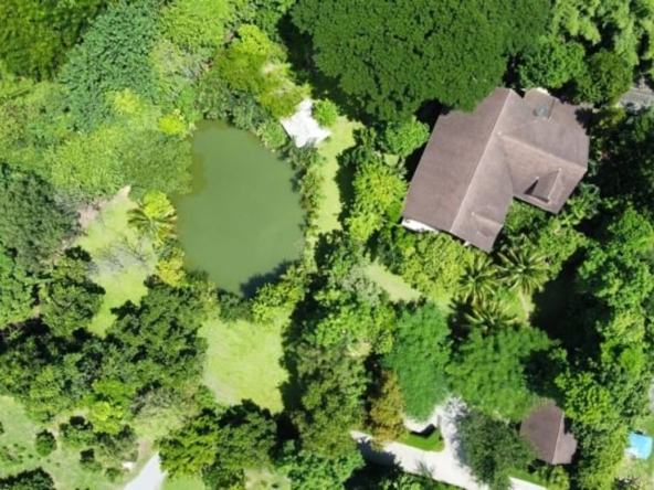 Contemporary Thai-English Country Home Style for Sale on a Private Area of over 2 rai of land plot at San Kamphaeng district