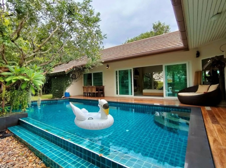 Rent / Sale Beautiful pool villa with resort style for rent with private swimming pool-J-AGANT41