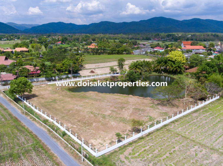 Doi Saket-DSP-(LS363-02) Almost 3 Rai of Ready-to-Build Land with Incredible Views for Sale in a Great Location in Luang Nuea