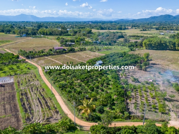 Doi Saket-DSP-(LS377-04) Beautiful 4+ Rai Plot of Land with Great Views for Sale in Luang Nuea