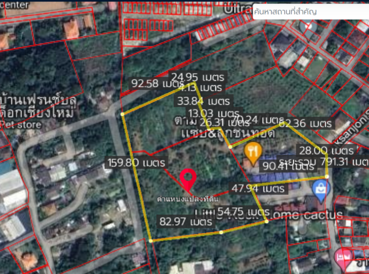 Property id121ls Land for sale in Faham 15-3-90Rai  near Central Festival-MR-121ls