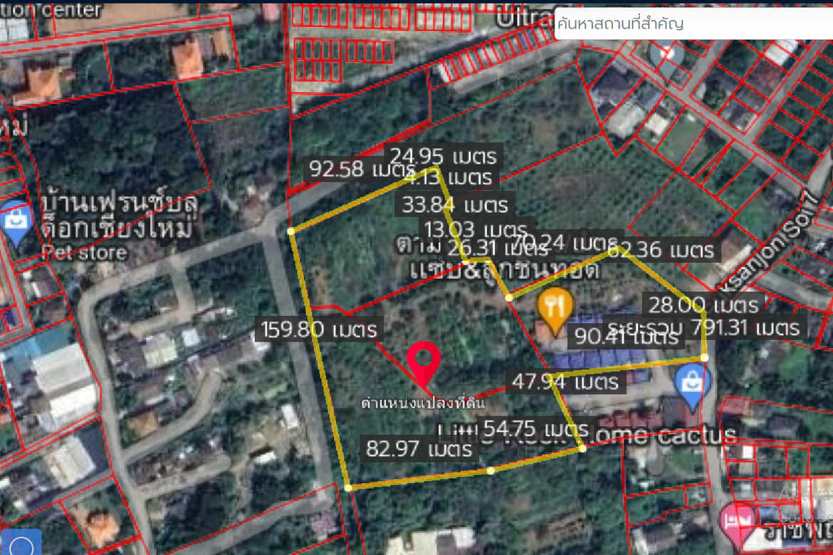 Property id121ls Land for sale in Faham 15-3-90Rai  near Central Festival-MR-121ls