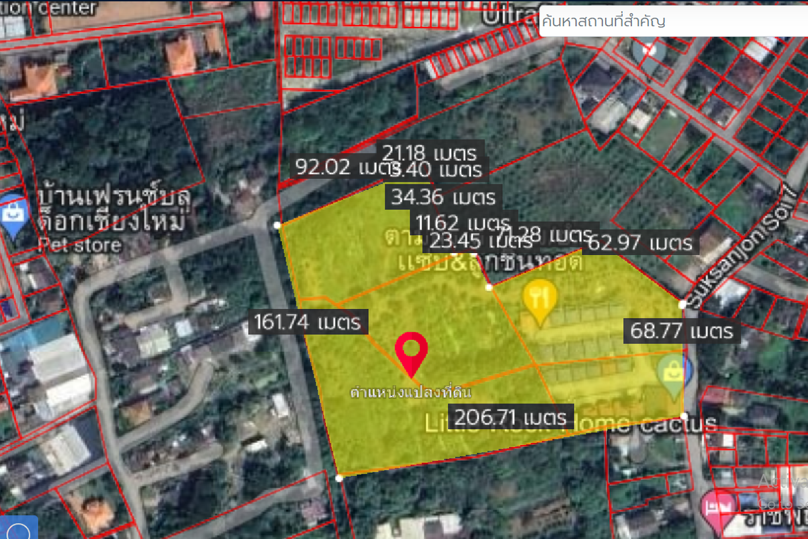 Property id121ls Land for sale in Faham 15-3-90Rai  near Central Festival-MR-121ls