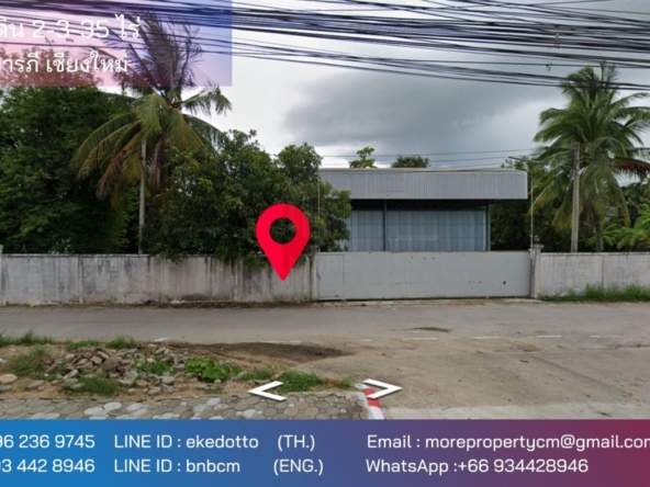 Property ID167LS Land for sale in Saraphee 2-3-35 Rai  near BigC Don Chan-MR-167LS