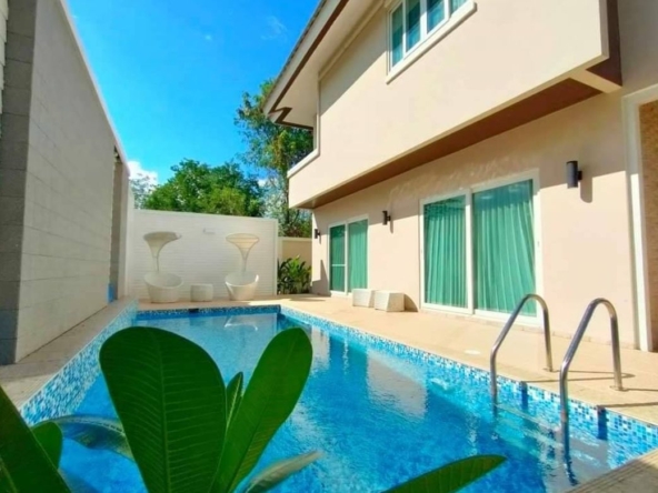 Pool villa for sale near Chiang Mai Airport (with tenants)-J-JOY1422