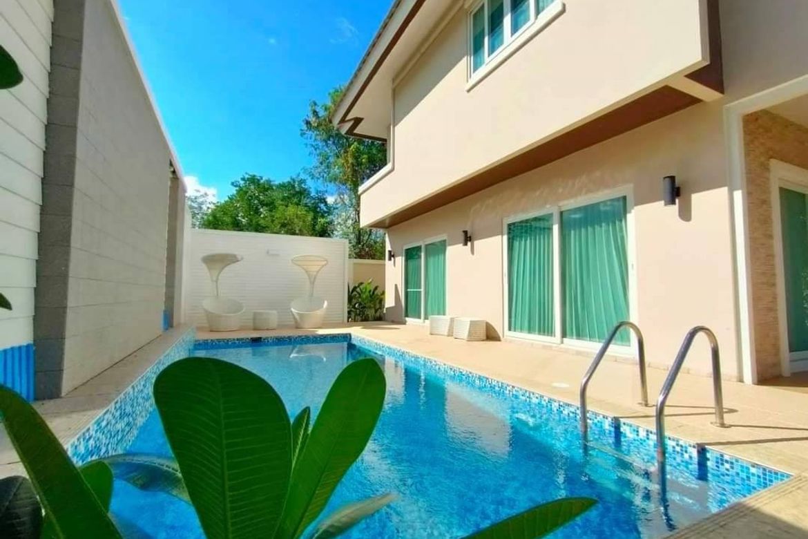 Pool villa for sale near Chiang Mai Airport (with tenants)-J-JOY1422