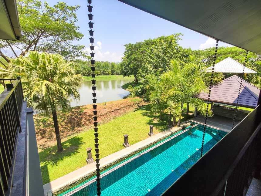 Modern Colonial Style LAKEFRONT Property for Sale in Maerim Chiangmai-I-3494