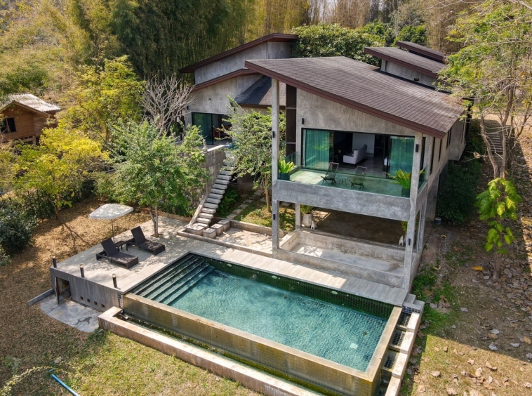 3 Bedroom Pool Villa overlooking Scenic Valley in Mae Rim-TNP-A738