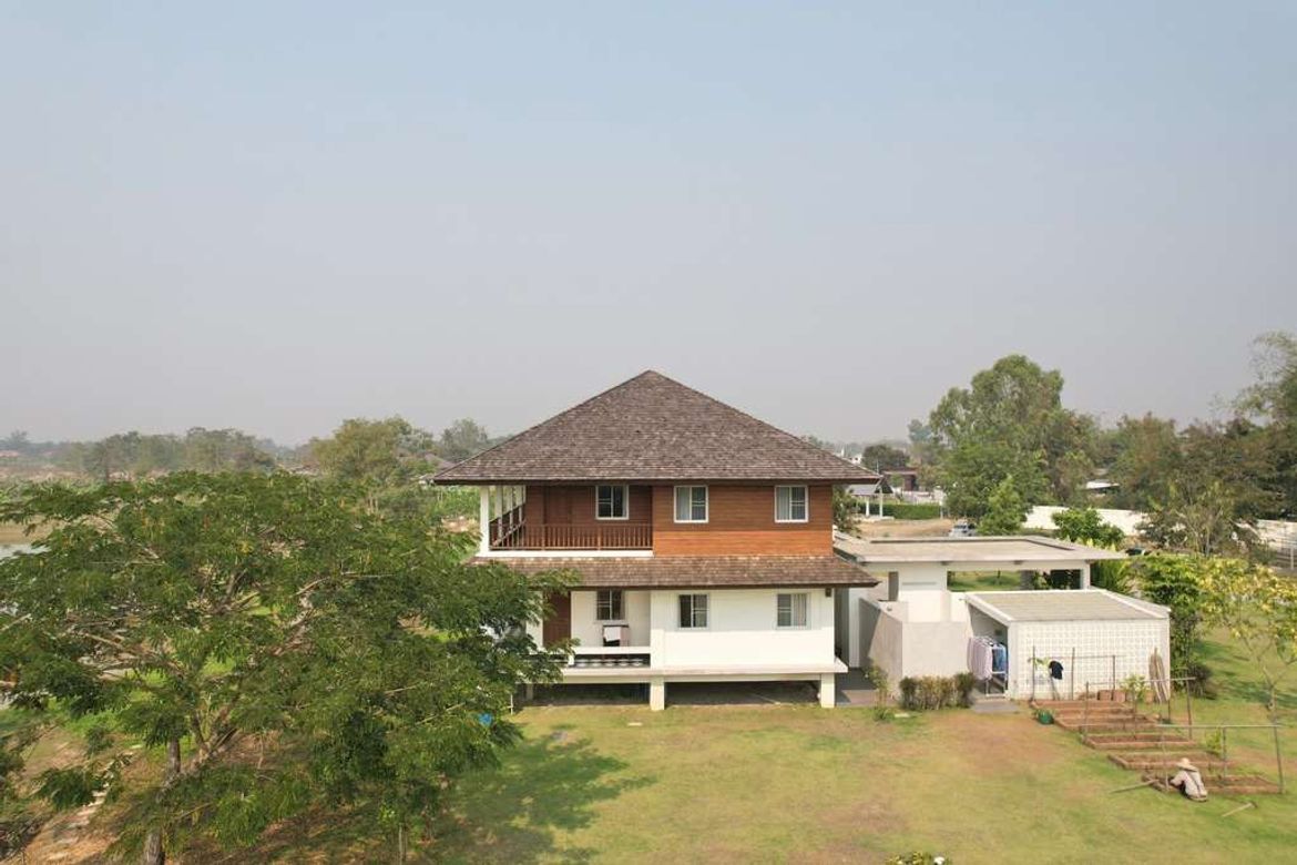 A large house on 14 rai of land for sale