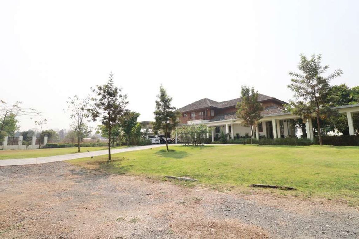 A large house on 14 rai of land for sale