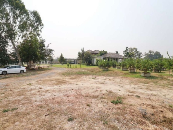 A large house on 14 rai of land for sale