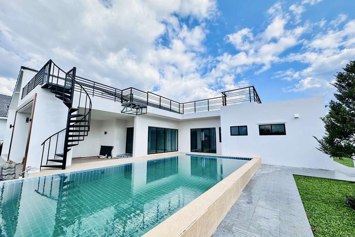 Pool Villa (F17) for sale in Phase 27/1 behind San Phak Wan Municipality