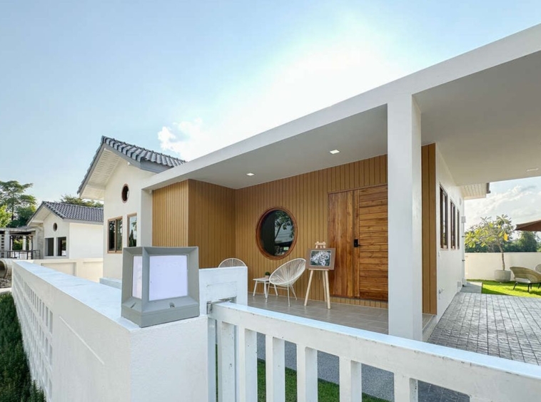 Cozy Minimal style house project with a serene atmosphere amidst nature. Tranquil and quiet