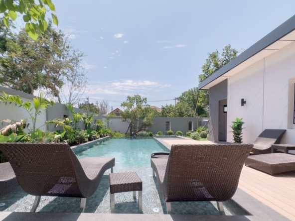 Single house Modern Style with swimming pool Location near Chiang Mai Airport-KMP-HSMC5908