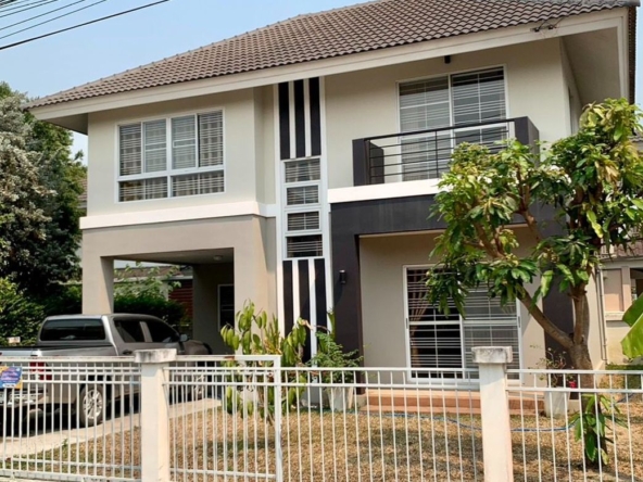 House for sale modern style in the quality project (San Kamphaeng) Coming home to a quiet and safe neighborhood.-J-JOY1602