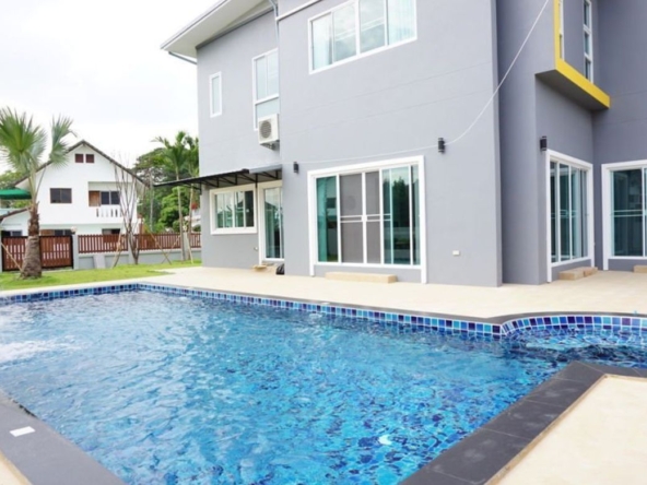 Brand new house with a private pool for rent in San Sai