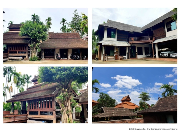 Lanna style resort complex with a resident and restaurant for sale in Chiang Mai town-SHG-CM09