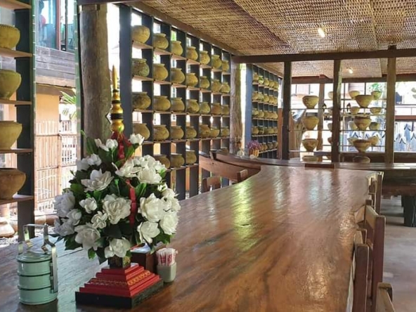Lanna style resort complex with a resident and restaurant for sale in Chiang Mai town-SHG-CM09