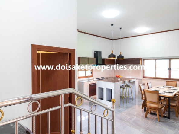 Doi Saket-DSP-(HS347-04) New Modern-Style Home with Swimming Pool and Views for Sale in Choeng Doi