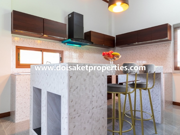 Doi Saket-DSP-(HS347-04) New Modern-Style Home with Swimming Pool and Views for Sale in Choeng Doi