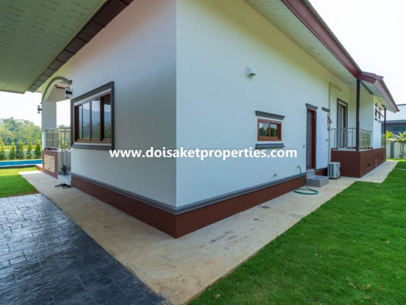 Doi Saket-DSP-(HS347-04) New Modern-Style Home with Swimming Pool and Views for Sale in Choeng Doi