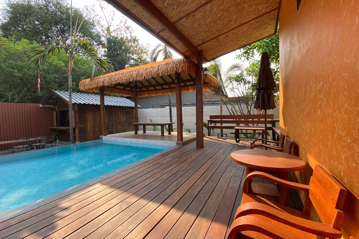 A brand new pool villa with 3 bed for rent in Hang Dong