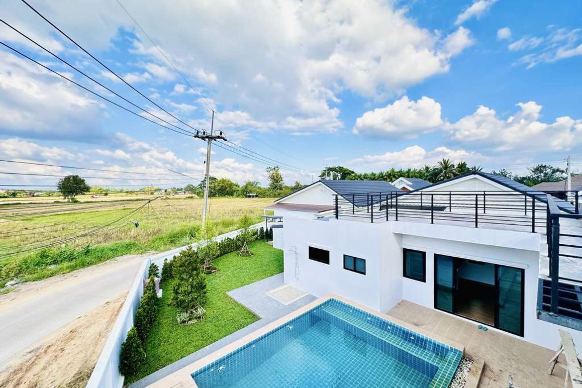 Pool Villa (F17) for sale in Phase 27/1 behind San Phak Wan Municipality