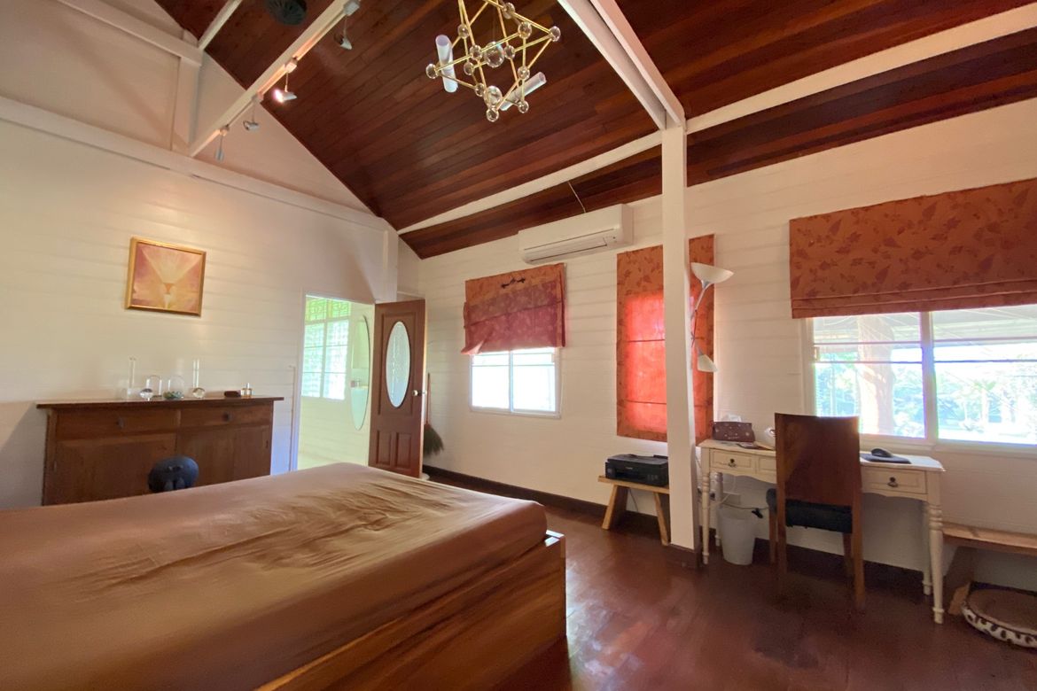 A beautiful teak wooden house for sale in Mae Taeng