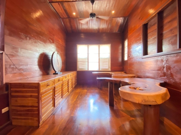 A beautiful teak wooden house for sale in Mae Taeng