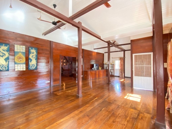 A beautiful teak wooden house for sale in Mae Taeng