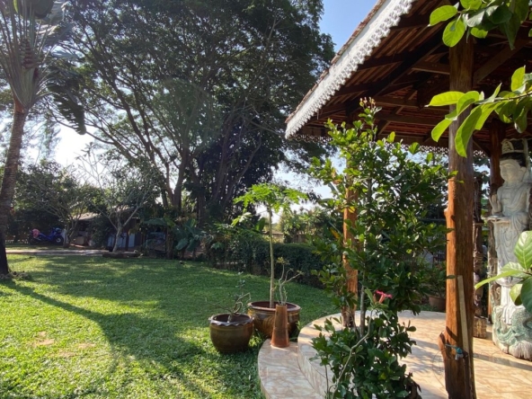 A beautiful teak wooden house for sale in Mae Taeng