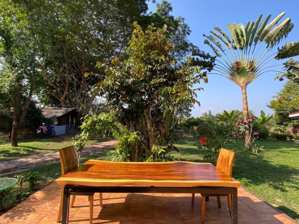 A beautiful teak wooden house for sale in Mae Taeng