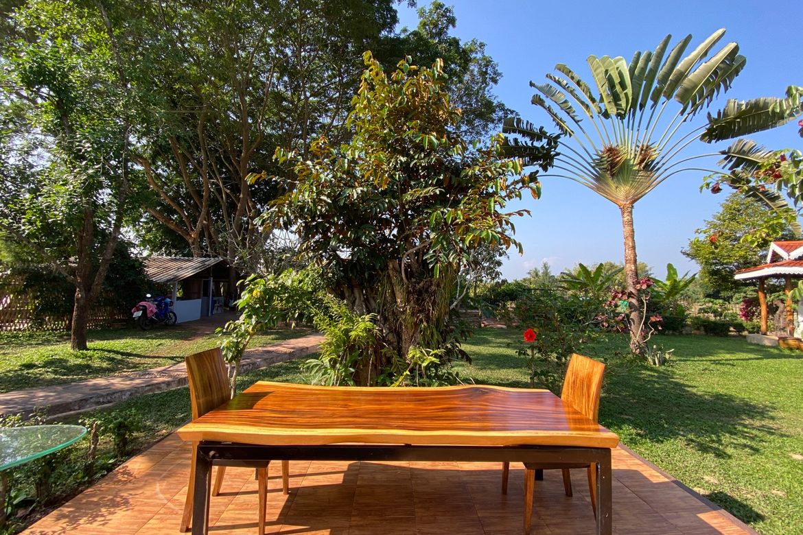 A beautiful teak wooden house for sale in Mae Taeng