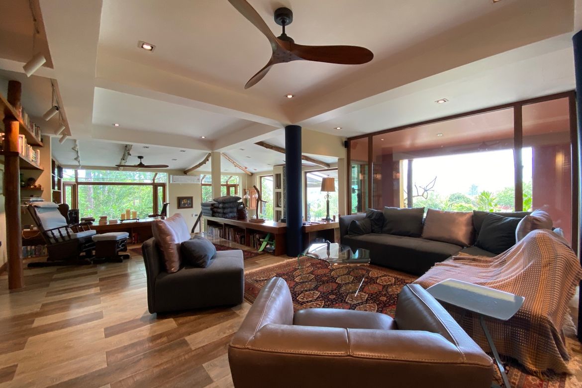 A 12 rai teakwood estate with luxury residence is for sale in Phrao area of Chiang Mai-P-PHS1127