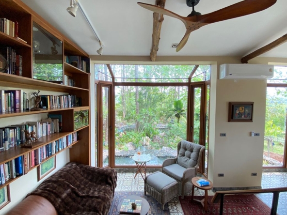 A 12 rai teakwood estate with luxury residence is for sale in Phrao area of Chiang Mai-P-PHS1127