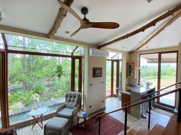 A 12 rai teakwood estate with luxury residence is for sale in Phrao area of Chiang Mai-P-PHS1127