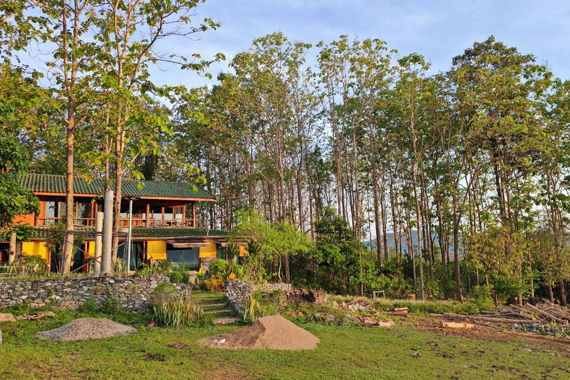 A 12 rai teakwood estate with luxury residence is for sale in Phrao area of Chiang Mai-P-PHS1127