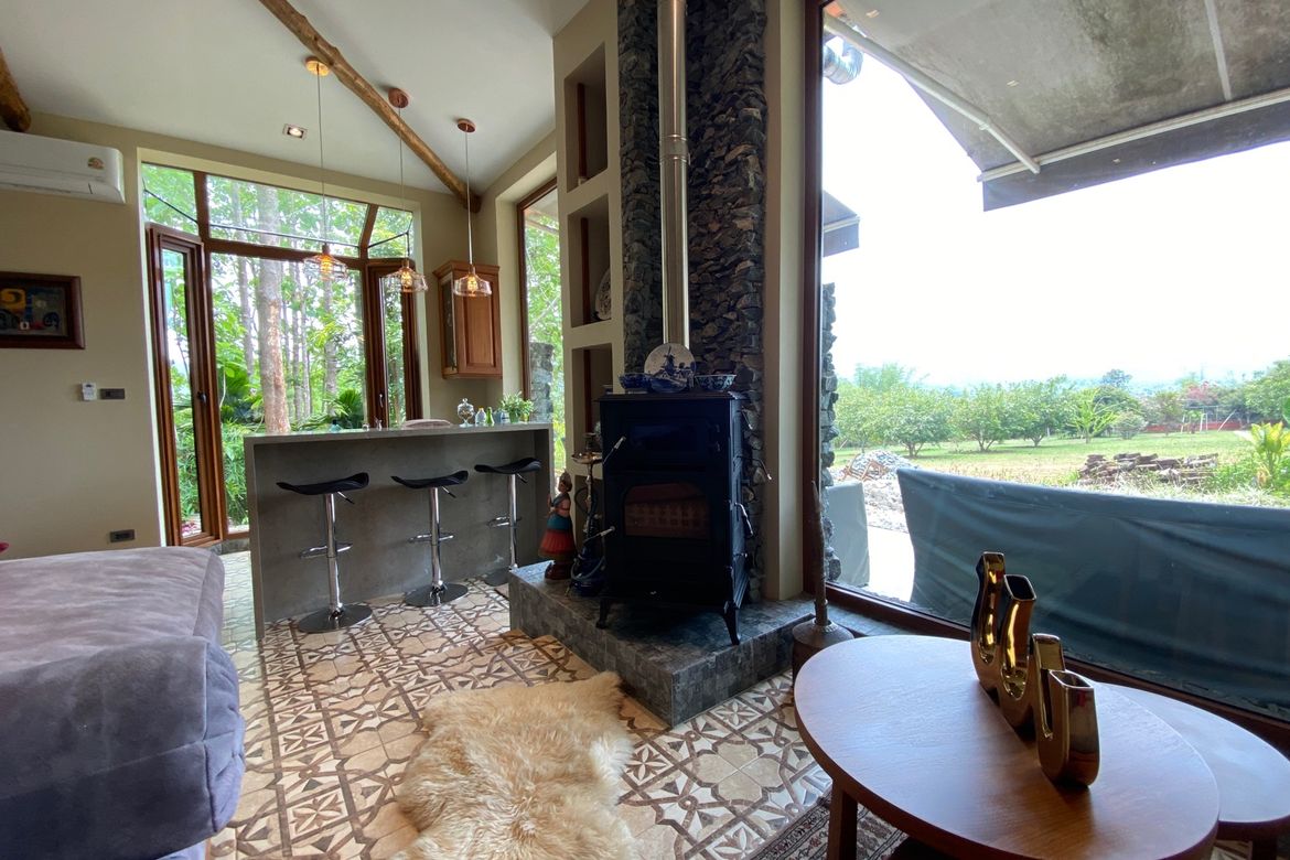 A 12 rai teakwood estate with luxury residence is for sale in Phrao area of Chiang Mai-P-PHS1127