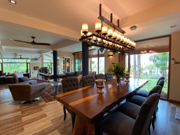 A 12 rai teakwood estate with luxury residence is for sale in Phrao area of Chiang Mai-P-PHS1127