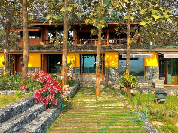 A 12 rai teakwood estate with luxury residence is for sale in Phrao area of Chiang Mai-P-PHS1127