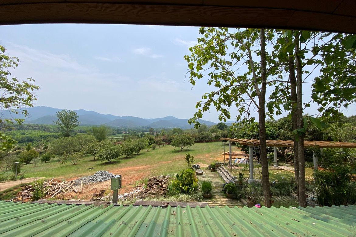 A 12 rai teakwood estate with luxury residence is for sale in Phrao area of Chiang Mai-P-PHS1127