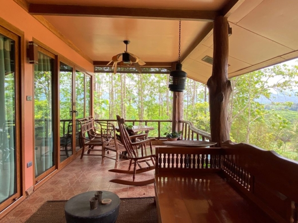 A 12 rai teakwood estate with luxury residence is for sale in Phrao area of Chiang Mai-P-PHS1127