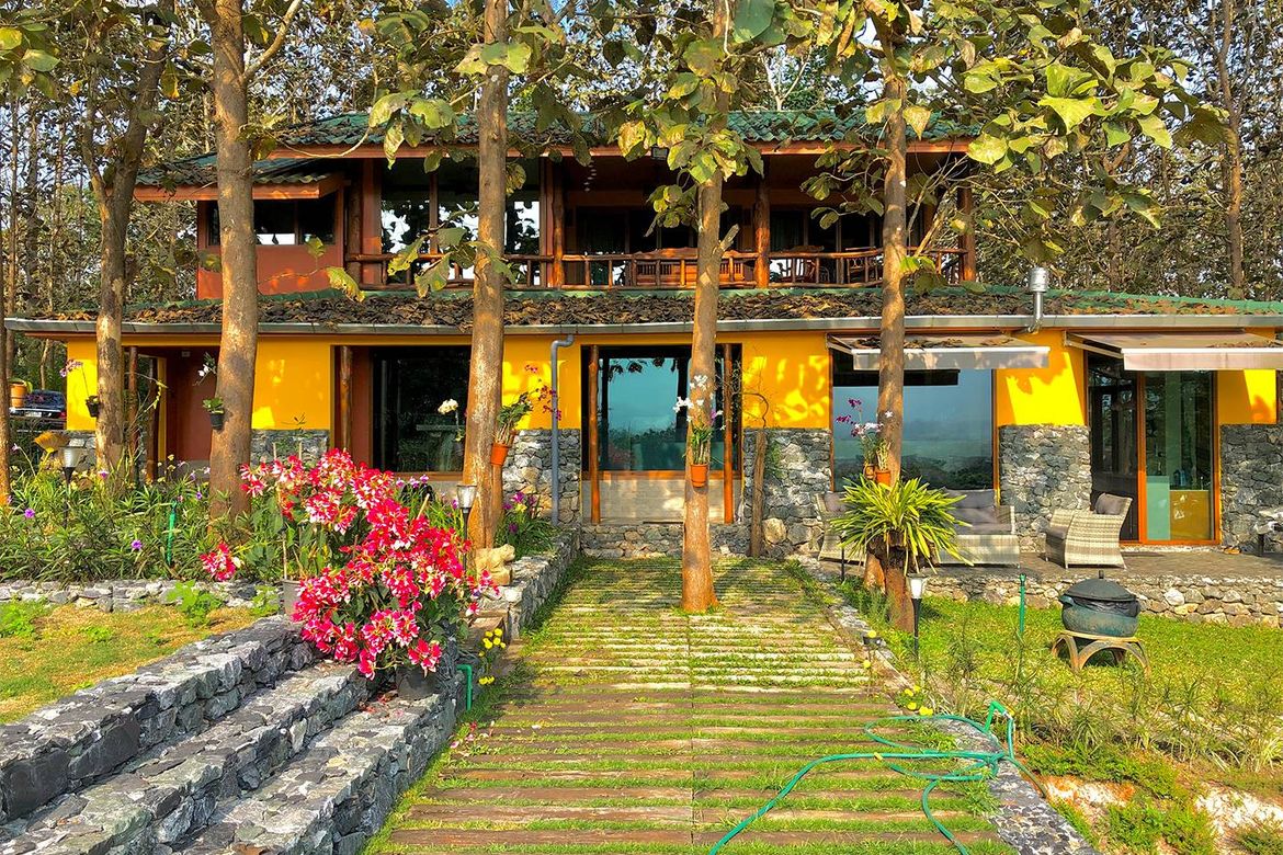 A 12 rai teakwood estate with luxury residence is for sale in Phrao area of Chiang Mai-P-PHS1127