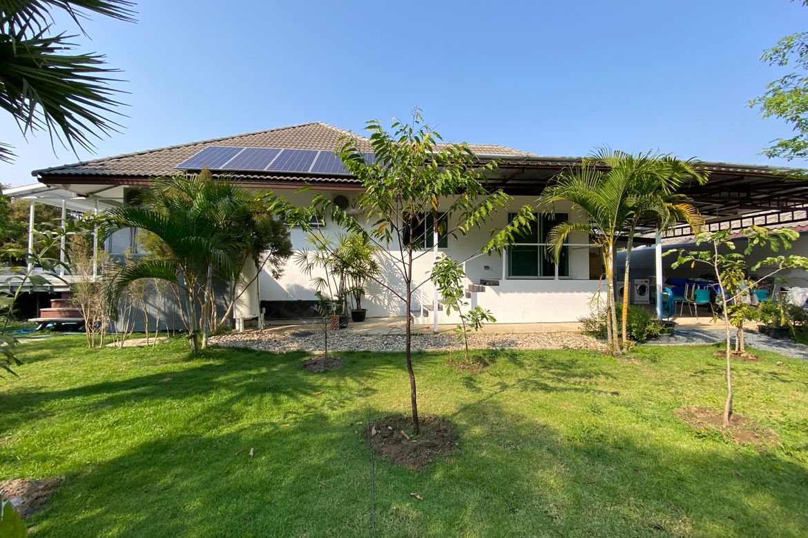Modern Pool Villa with Mountain Views and Smart Home Features in San Sai